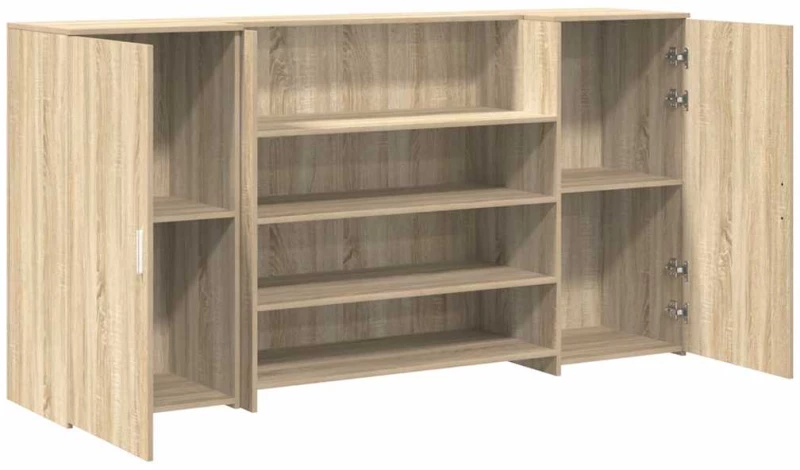 vidaXL Γραφείο υποδοχής Sonoma Δρυς 200x50x103,5εκ. Επεξεργασμένο Ξύλο