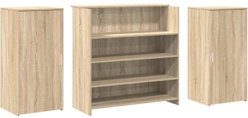vidaXL Γραφείο υποδοχής Sonoma Δρυς 200x50x103,5εκ. Επεξεργασμένο Ξύλο