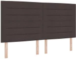 vidaXL Κρεβάτι Box Spring με Στρώμα Σκούρο Καφέ 180x200 εκ. Ύφασμα