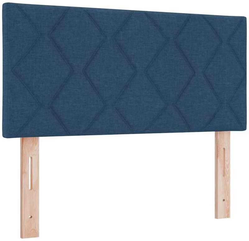 vidaXL Κρεβάτι Box Spring με Μάτισμα - Μπλε - 100 x 200 cm - Φάμπρικα
