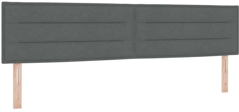 vidaXL Κρεβάτι Box Spring με Στρώμα Σκούρο Γκρι, 200 x 200 εκ. Υφασμάτινη.
