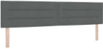 vidaXL Κρεβάτι Box Spring με Στρώμα Σκούρο Γκρι, 200 x 200 εκ. Υφασμάτινη.