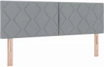 vidaXL Κρεβάτι Box Spring με Στρώμα σε Γκρι Ανοιχτό, 140 x 200cm, Ύφασμα