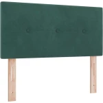 κρεβάτι Box Spring vidaXL με στρώμα Σκούρο Πράσινο 80x200 εκ. Βελούδο