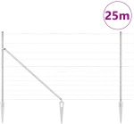 vidaXL Κάγκελο Αγρού 1.4x25 μ Γαλβανισμένος Χάλυβας