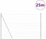 vidaXL Φράχτης 1.5x25 μ Γαλβανισμένο Ατσάλι