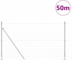 vidaXL Πλέγμα Γηπέδου 1.4x50 m Γαλβανισμένο Χάλυβα