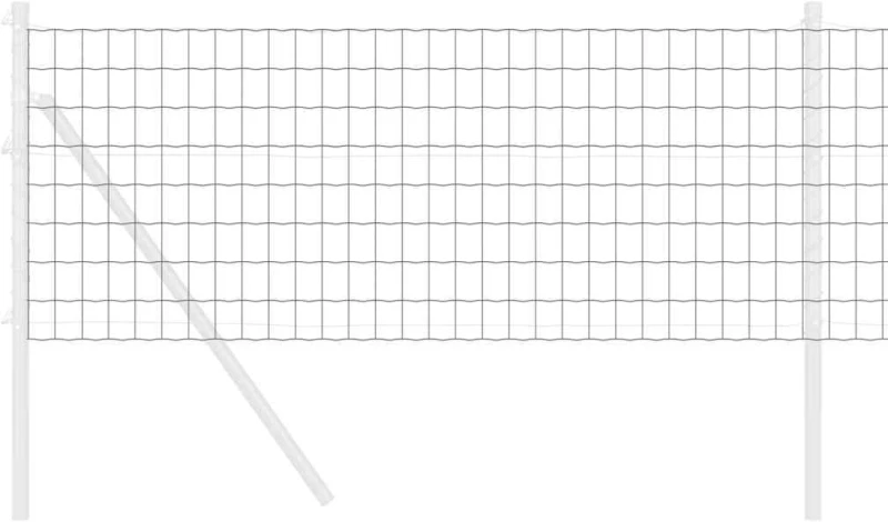 vidaXL Ευρωπαϊκός Φράκτης Γκρι 0.4x50 μ Σίδηρος