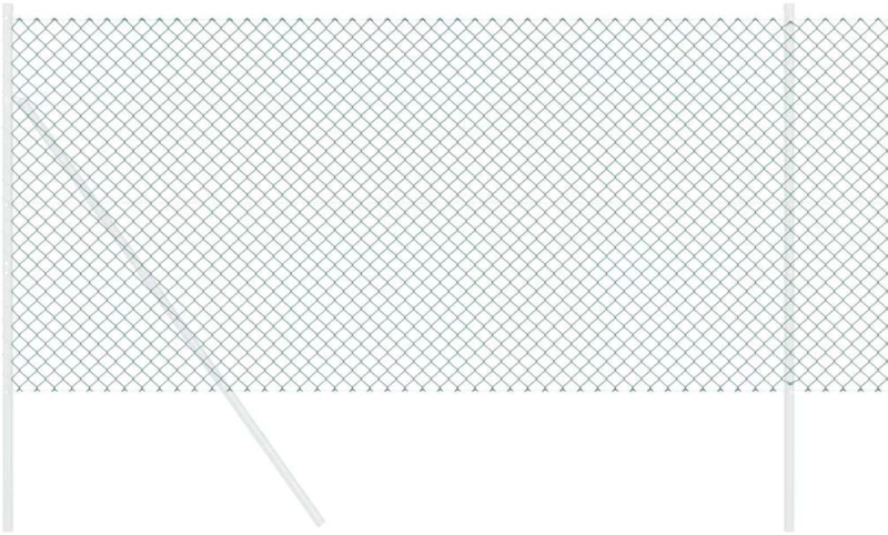 vidaXL Φράχτης Πράσινο 25 x 0.8 m Γαλβανισμένο Ατσάλι