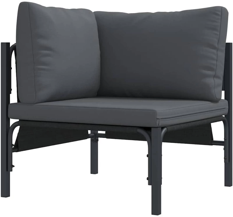 vidaXL Σετ Καναπέ Κήπου 9 pcs Ανθρακί Ατσάλι