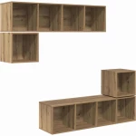 vidaXL Σετ επίπλου τηλεόρασης 4 pcs artisan δρυς 37 x 37 x 142.5 εκ