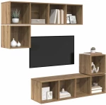 vidaXL Σετ επίπλου τηλεόρασης 4 pcs artisan δρυς 37 x 37 x 142.5 εκ