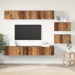 vidaXL Σετ επίπλου τηλεόρασης 8 pcs Παλαιό ξύλο 60 x 30 x 30.5 εκ.