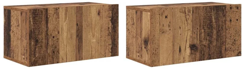 vidaXL Σετ επίπλου τηλεόρασης 8 pcs Παλαιό ξύλο 60 x 30 x 30.5 εκ.