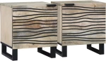 vidaXL Κομοδίνα 2 pcs Φυσικό 40 x 33.5 x 46 εκ