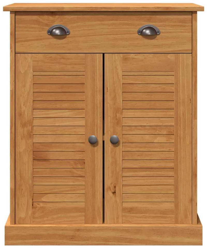 vidaXL Ντουλάπι Μπάνιου καφέ μελί 68 x 34 x 80 εκ Μασίφ ξύλο πεύκου