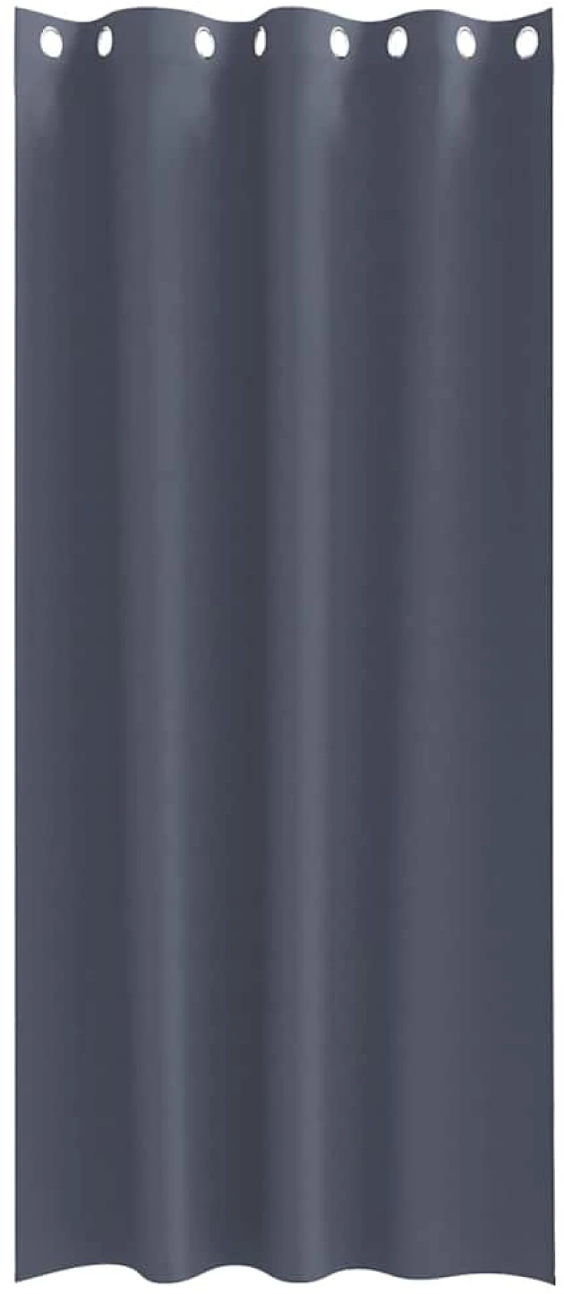 vidaXL Κουρτίνες με κουρτίνες 2 pcs Ανθρακί 245 x 140 εκ. Πολυεστέρας