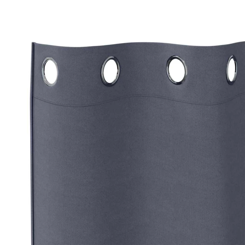 vidaXL Κουρτίνες με κουρτίνες 2 pcs Ανθρακί 245 x 140 εκ. Πολυεστέρας