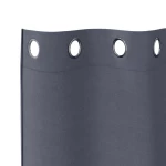 vidaXL Κουρτίνες με κουρτίνες 2 pcs Ανθρακί 245 x 140 εκ. Πολυεστέρας