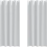 vidaXL Κουρτίνες 2 pcs Ανοιχτό Γκρι 245 x 140 εκ. Πολυεστέρας