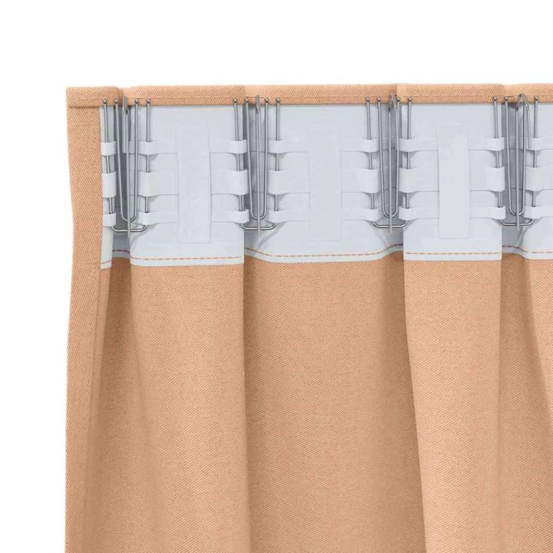vidaXL Κουρτίνες 2 pcs Ανοιχτό καφέ 260 x 140 εκ. Πολυεστέρας