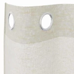 vidaXL Κουρτίνες με κουρτίνες 2 pcs Κρεμ 140 x 225 cm Πολυεστέρας