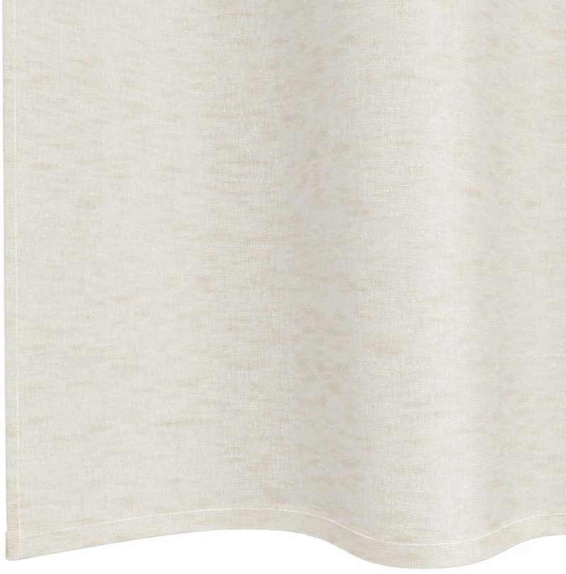 vidaXL Κουρτίνες με κουρτίνες 2 pcs Κρεμ 140 x 225 cm Πολυεστέρας
