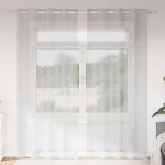 vidaXL Κουρτίνες 2 pcs Ανοιχτό γκρι 140 x 245 εκ. Πολυεστέρας