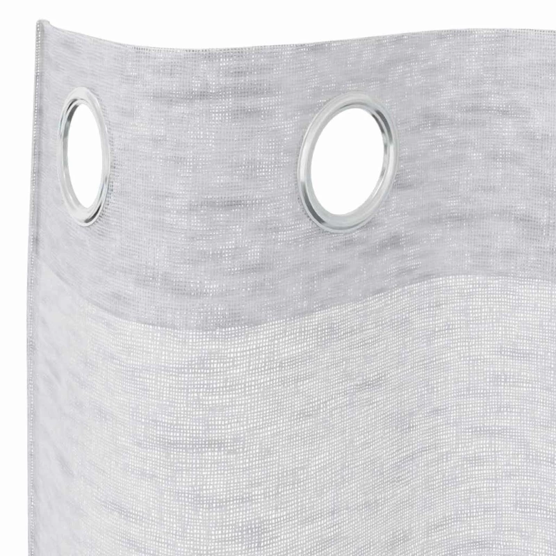 vidaXL Κουρτίνες 2 pcs Ανοιχτό γκρι 140 x 245 εκ. Πολυεστέρας