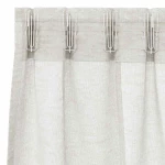 vidaXL Κουρτίνες με κουρτίνες 2 pcs Κρεμ 140 x 225 cm Πολυεστέρας