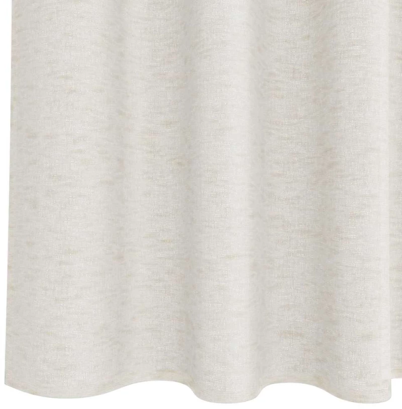 vidaXL Κουρτίνες με κουρτίνες 2 pcs Κρεμ 140 x 225 cm Πολυεστέρας