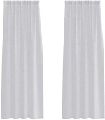 vidaXL Κουρτίνες 2 pcs Ανοιχτό γκρι 140 x 225 cm Πολυεστέρας