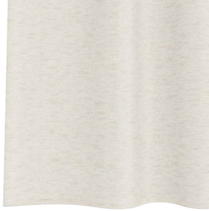 vidaXL Κουρτίνες με κουρτίνες 2 pcs Κρεμ 140 x 225 cm Πολυεστέρας