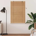 vidaXL Ρολά και Σκίες Παραθύρων Ανοιχτό καφέ 110 x 160 cm Μπαμπού