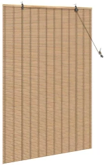 vidaXL Ρολά και Σκίες Παραθύρων Ανοιχτό καφέ 110 x 160 cm Μπαμπού
