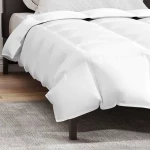 vidaXL Κουβέρτες & Κουβέρτες Λευκό 155 x 200 εκ. Πούπουλο