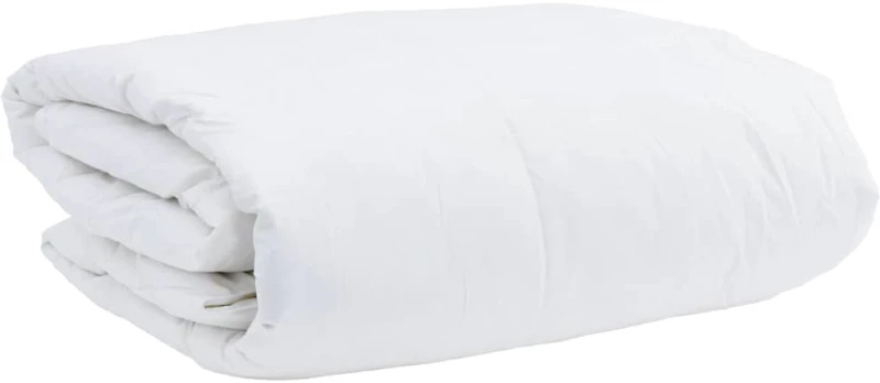 vidaXL Κουβέρτες & Παπλώματα Λευκό 135 x 220 εκ. Πούπουλο
