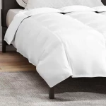 vidaXL Κουβέρτες & Παπλώματα Λευκό 135 x 220 εκ. Πούπουλο