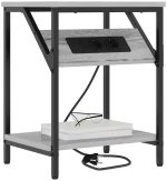 vidaXL Κομοδίνο Γκρι sonoma 38 x 30 x 48 εκ. Επεξεργασμένο ξύλο