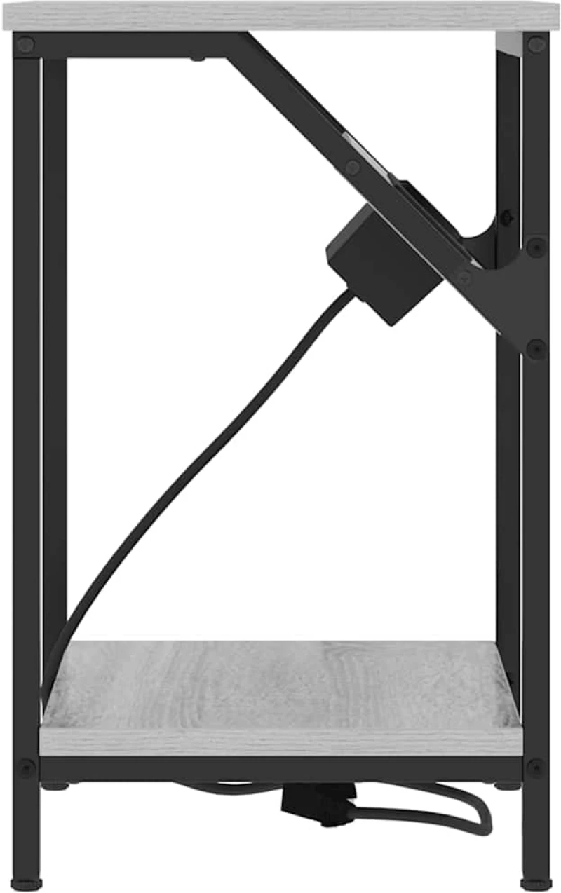 vidaXL Κομοδίνο Γκρι sonoma 38 x 30 x 48 εκ. Επεξεργασμένο ξύλο