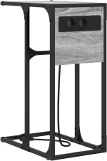 vidaXL Κομοδίνο Γκρι sonoma 41.5 x 26 x 60.5 εκ Επεξεργασμένο ξύλο