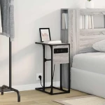 vidaXL Κομοδίνο Γκρι sonoma 41.5 x 26 x 60.5 εκ Επεξεργασμένο ξύλο