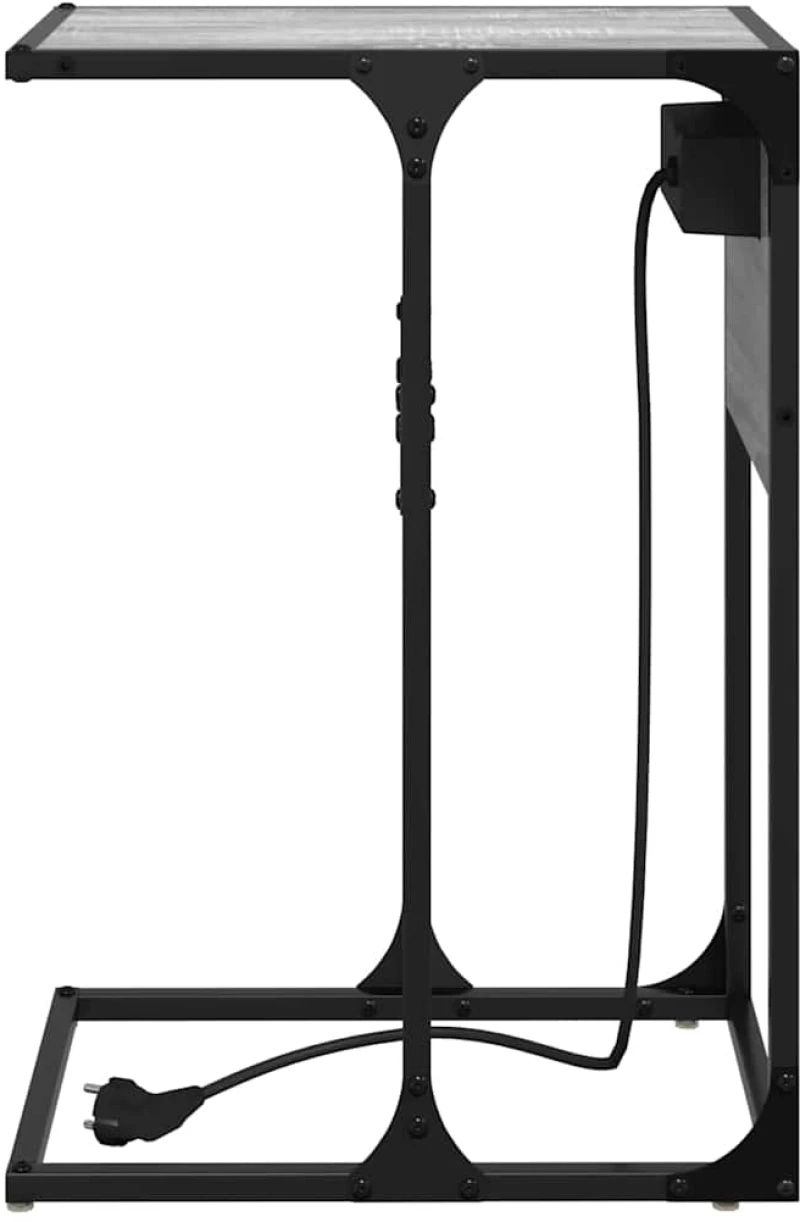 vidaXL Κομοδίνο Γκρι sonoma 41.5 x 26 x 60.5 εκ Επεξεργασμένο ξύλο