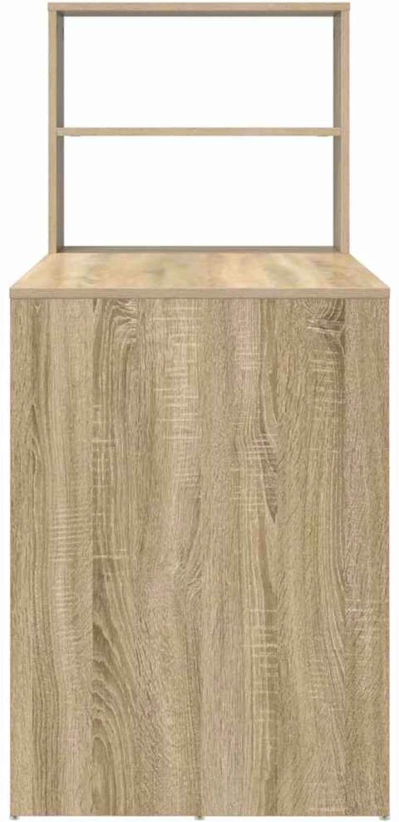 vidaXL Γραφείο με Αποθήκευση Καρυδιά Sonoma 113x54x120 εκ. Κατασκευασμένο Ξύλο