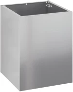 vidaXL Γλάστρα Κήπου Ασημί 50 x 32 x 40 εκ Γαλβανισμένος χάλυβας