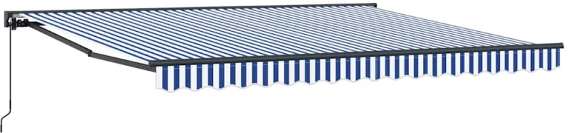 vidaXL Σκηνίτσα Αναδιπλούμενη Μπλε και άσπρο 400x300 εκ.