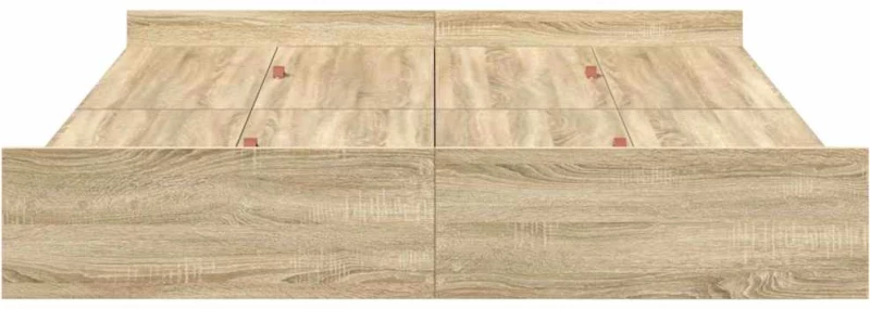 vidaXL Κρεβάτι με αποθηκευτικό χώρο Sonoma Δρυς 160 x 200 cm