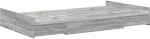 vidaXL Κρεβάτι Αποθήκευσης Γκρι Σοναμά Γκρι sonoma 120 x 190 cm