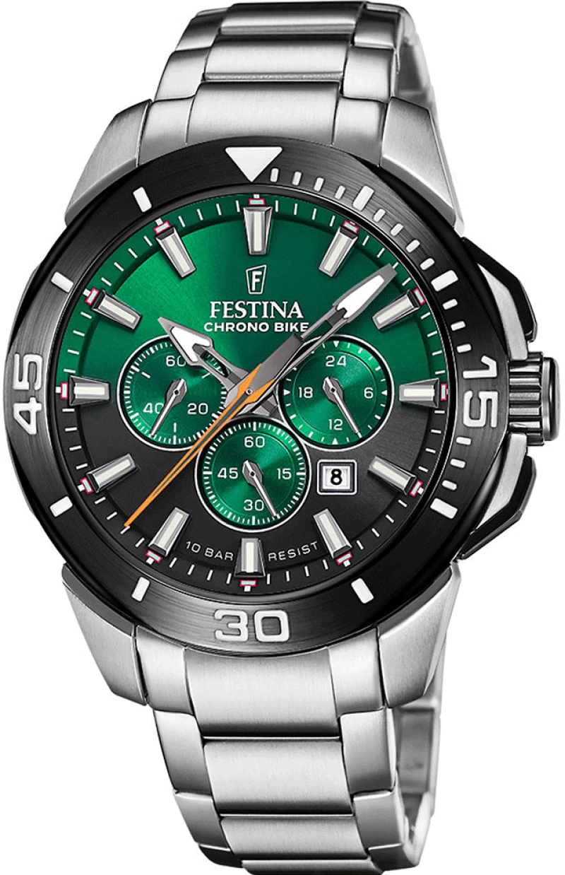 FESTINA Chronograph Silver Stainless Steel Bracelet F20641/B