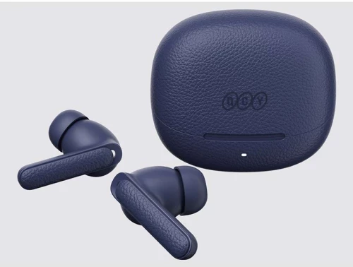 QCY HT15 – 45db ANC TWS - Blue - leather case